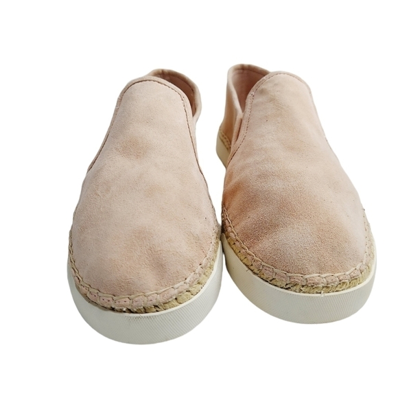 Vince Camuto Tambie Blush Pink Nubuck Leather Espadrille Slip-On Shoe Womens 8 M - Picture 6 of 12
